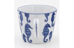 China Custom luxury blanks 9oz ceramic simple sublimation mug coffee cup for gifts supplier