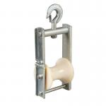 10kn Capacity Aluminum Nylon Sheave Conductor Aerial Cable Roller Stringing Pulley