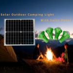 10% 50% 100% Brightness Solar Powered Led Bulb Shacks Huts Garage Solar Light for sale