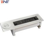 Electric Rotating Tabletop Hidden Socket 2mm Panel Thickness Supply For High-tier Conference Room for sale