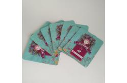 China Matt Plastic Face Mask Packaging Holographic Tear Notch With Laser Line Zipper supplier