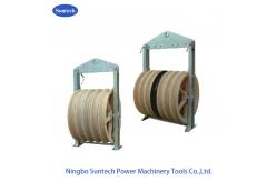 China 40KN Bundled Conductor Stringing Blocks MC Nylon Sheave supplier