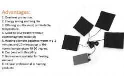 China Warming Electric Rechargeable Heating Pad For Textile Industry supplier