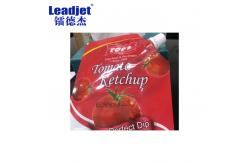 China Barcode Expiry Date Batch Number Continuous Inkjet Printer Food Grade Ink Food Packages supplier