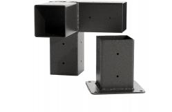 China DIY Elevated Wood Stand Bracket Kit Materials Avaliable Q235B and 4x4 Steel Brackets supplier