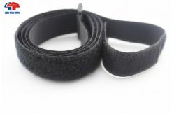 China Black Nylon Hook And Loop Cinch Straps Heavy Duty With High Strength supplier