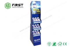 China Recyclable Retail POP Floor Display Custom Logo Printed Cardboard Display Stand supplier