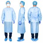 Non Woven PP Isolation Gown , Coverall / Overall Isolation Apron For Medical Use for sale