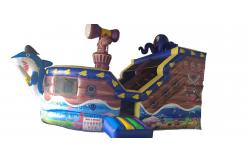 China Commercial Grade Inflatable Dry Slide for Pirate Ship Theme supplier