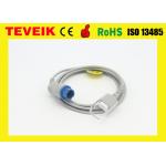 Factory Price Reusable Biolight Spo2 Sensor Extension Adapter Cable, Round 12pin to DB9 female for sale