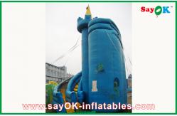 China Toddler Bounce House Customized Blue PVC Inflatable Bounce House / Inflatable Slide supplier