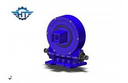 China 7 Inch Hourglass Worm Zero Backlash Slew Drive For Parabolic Trough supplier