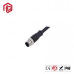 Waterproof Plug Male Female Cable Connector M12 Sensor Connector With 2m Cable for sale