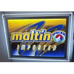Silver Border Night Club Acrylic A2 11mm Crystal LED Light Box for sale