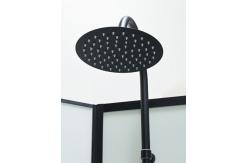 China Customize Shower Room And Black Frame With Tray And Roof supplier
