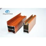 Nature Color Wooden Grain Aluminium Door Frames Alloy 6063 ISO Approval for sale