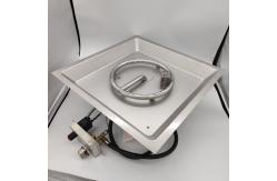 China Customizable Outdoor Rectangle Gas Firepit Burner Indoor supplier