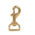 Pet Hardware Brass Snap Hook Brass Swivel Eye Snap Hook 5/8'' 3/4'' for sale