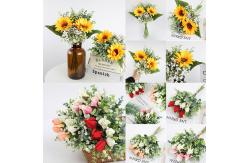 China Artificial hand-held bouquets, artificial plants, and fake flower bouquets supplier
