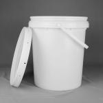 Thermal Transfer HDPE White Round Plastic Barrel For Latex Paint Color for sale