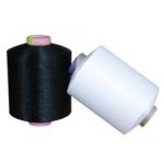 High Tenacity100 Polyester Spun Yarn , DTY Spun Semi - Dull Polyester Weaving Yarn for sale