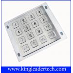 Numeric ATM Industrial Metal Keypad 16 Flat Keys For Panel Mount