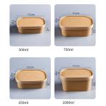 Disposable Food Takeaway Box Sugarcane Bagasse Food Container With Cover
