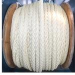 High Tensile 12 Strand Braided UHMWPE Ship Mooring Rope 28mm-96mm HMPE Towing Rope for sale