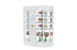 China Round Flower Dispenser Fridge Vending Machine With Smart Cooling Locker 120V supplier