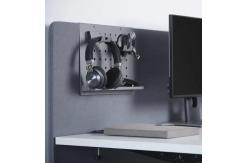 China Perfect Standing Desk Cable Management Rack with Functional Metal Pegboard and Storage supplier