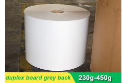 China One side coated duplex paper board grey back with high stiffness 230g-450g supplier