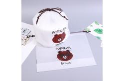 China Poly EVA / PVC/ PE Frosted Drawstring Plastic Bag Cartoon Animal Felt supplier