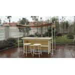 White Resin Wicker Bar Set , Modern Rattan Conservatory Furniture for sale