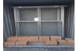 China Galvanized 6ft*12ft Chain Link Temporary Fencing Removable Temp Chain Link Fence supplier
