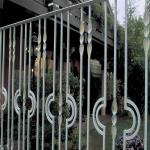 Residential Soundproof  Customized Size Fence Panel Wrought Iron Steel Fence for sale