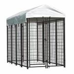 Outdoor Pet Metal Cage 2M Dog Pen Run Kennel With Water Proof Cover for sale