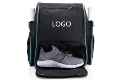 China 600D PVC Pickleball Racket Bag Backpack OEM / ODM With Outsides Racket Pocket Design supplier