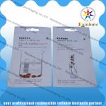 Korres Comestic Packaging Bag With Clear Window And Handle Hole for sale