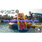 Professional Inflatable Water Climbing Tower With Slide For Water Park