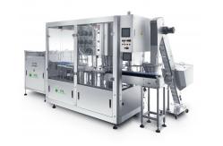 China 5-30ml Slim Plastic Bottle Unscrambling, Air Rinsing,Filling, Capping and Packaging Line supplier