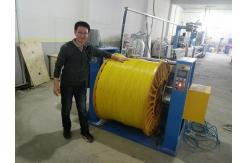 China 0.5 Mm2 Copper Wire And Cable Extrusion Machine With Mitsubishi Belt supplier