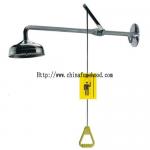 115L/Min Water Flow Wall Mounted Eyewash Shower Push To Open / Hand Pulling Type for sale
