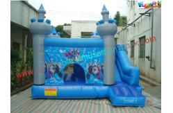 China Frozen Inflatable Bounce Houses , Inflatable Frozen Mini Bouncer Slide supplier