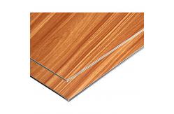 China Maple Wooden Exterior PVDF Aluminum Composite Panel Cladding supplier
