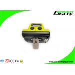 18000Lux OLED Screen LED Miner Headlamp Magnetic USB Rechargeable ABS / PC Lamp Body