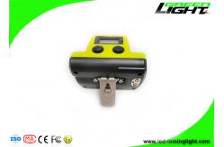 China 18000Lux OLED Screen LED Miner Headlamp Magnetic USB Rechargeable ABS / PC Lamp Body supplier