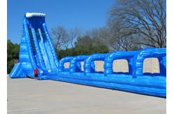 China Custom Giant Inflatable Slide With Lovely Theme Hand Painting supplier