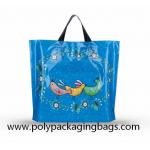 100 Microns Plastic Shopping Bags With Soft Loop Handles