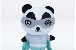 China Panda Shape Plush Keychain Toys PP Cotton Material Handmaking Artwork supplier