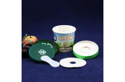 China PE Coated Ice Cream Paper Cup With Lid Leakproof 125ml Personalized Bowls supplier